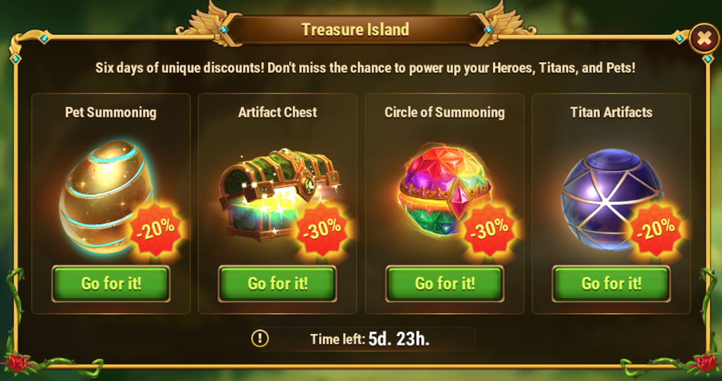 Hero Wars Sale Event