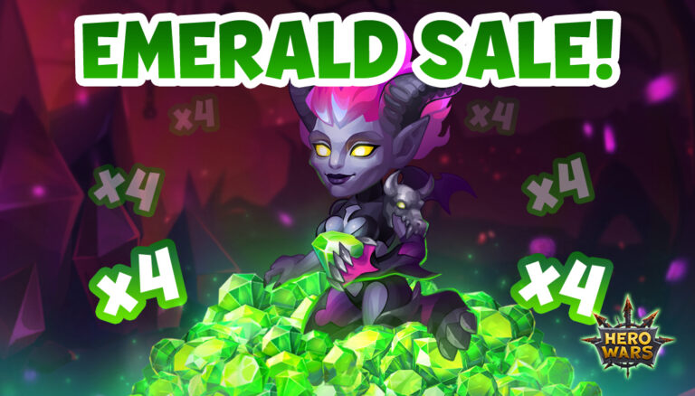 [Hero Wars Guide]Emerald x4 Sale｜Insights with HeroWars Login