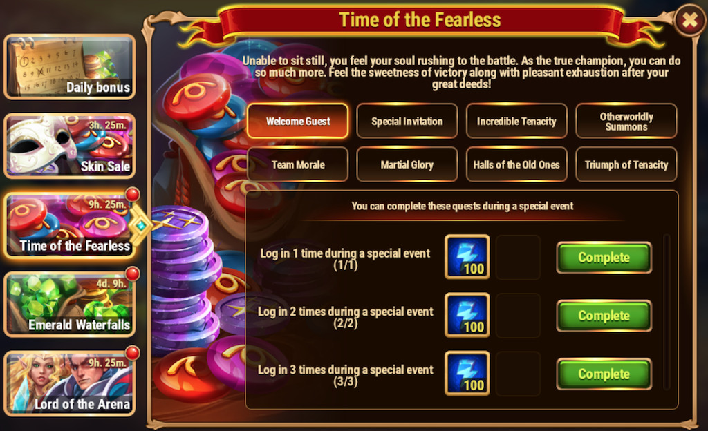 [Hero Wars]Time of the Fearless Quest