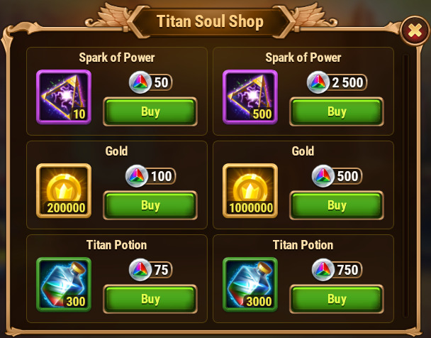 [Hero Wars]Titan Soul Shop