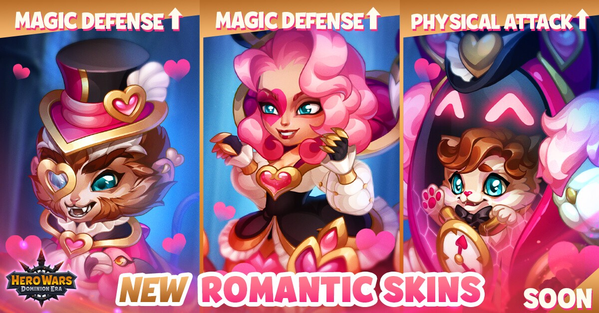 [Hero Wars] Romantic Skins 2024