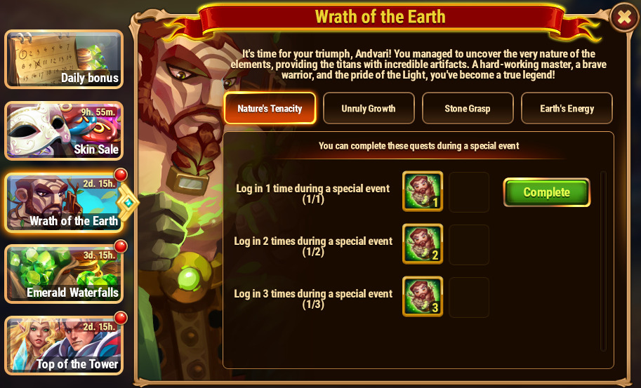 [Hero Wars]Wrath of the Earth Quests_1