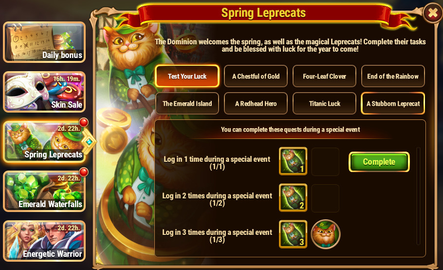 [Hero Wars]Spring Leprecats Quest_1