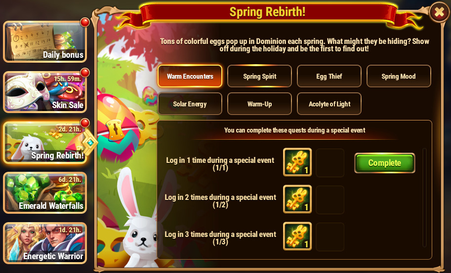 [Hero Wars Guide]Spring Rebirth Quests1