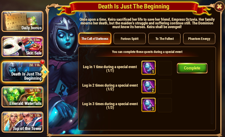 [Hero Wars Guide]Death Is Just The Beginning Quests_1