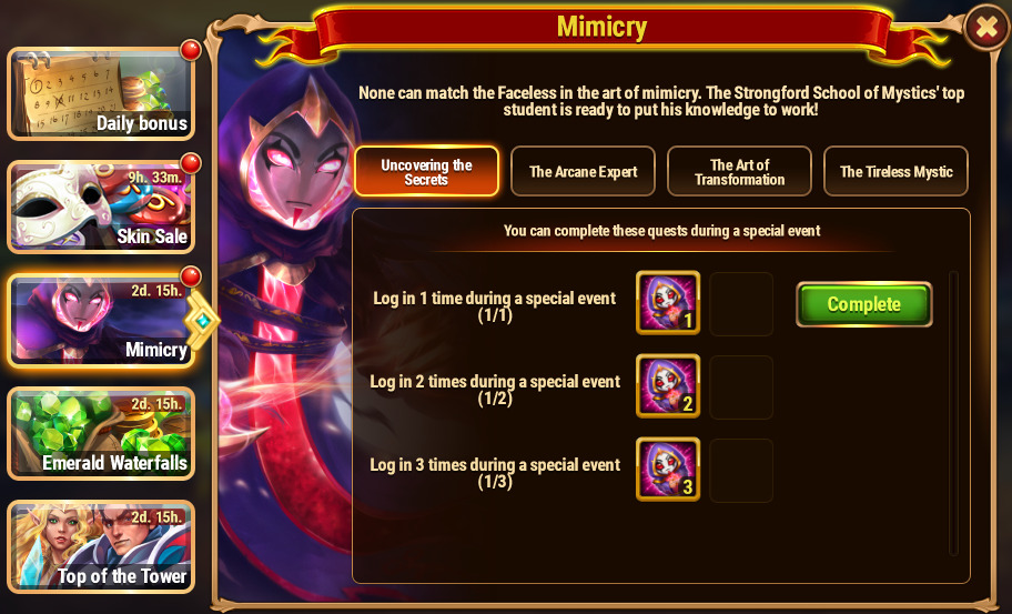 [Hero Wars Guide]Mimicry Quests_1