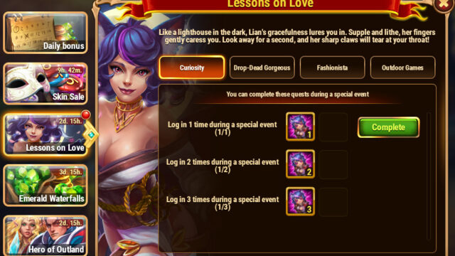 [Hero Wars Guide]Lessons on Love Quests_1