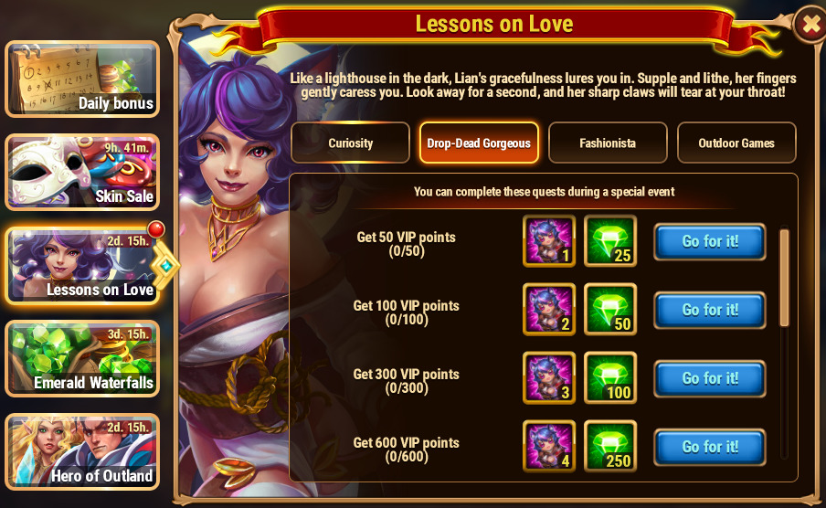 [Hero Wars Guide]Lessons on Love Quest2