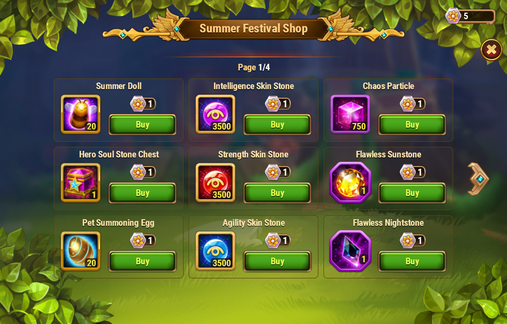 [Hero Wars Guide]Summer Festival Shop