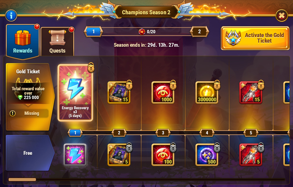 [Hero Wars Guide]Champions Season 2 Reward｜Insights with HeroWars Login