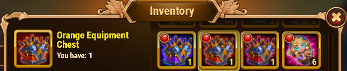 [Hero Wars Guide]Orange Equipment Chest Inventory