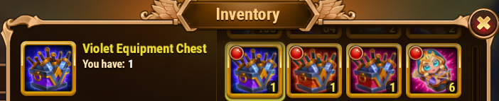 [Hero Wars Guide]Violet Equipment Chest Inventory