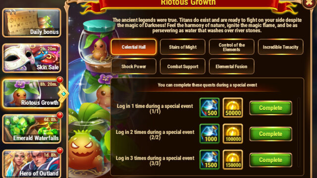 [Hero Wars Guide]Riotous Growth quest1