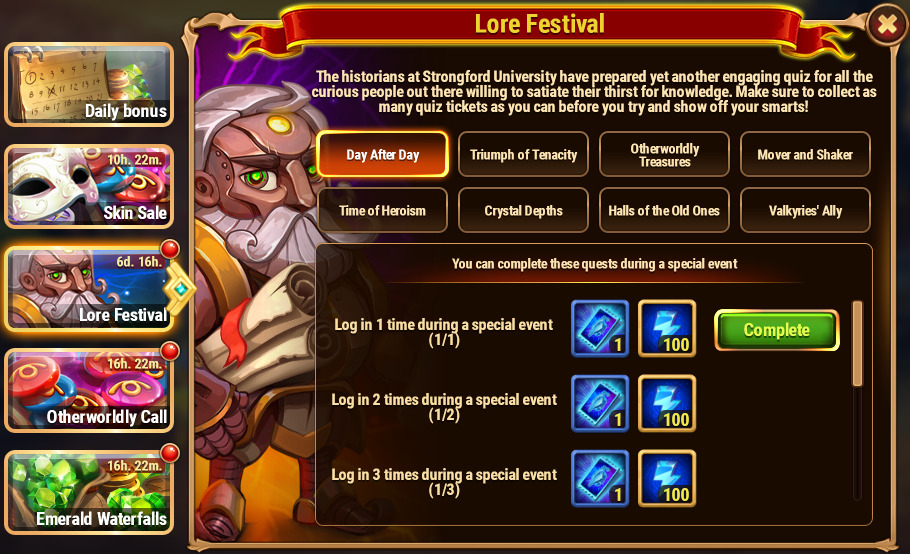 [Hero Wars Guide]Lore Festival Quest 1