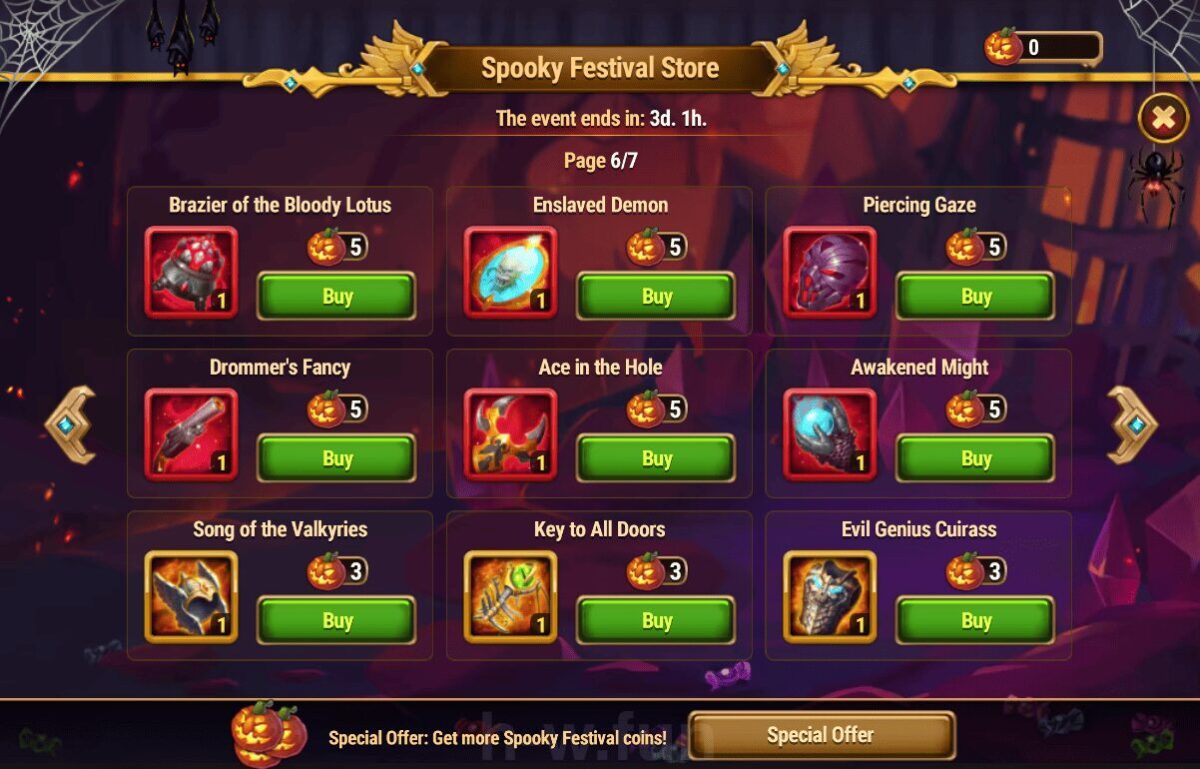 [Hero Wars Guide] Spooky Festival Store 2025