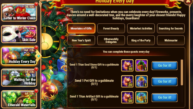 [Hero Wars Guide]Holiday Everyday Quest 1