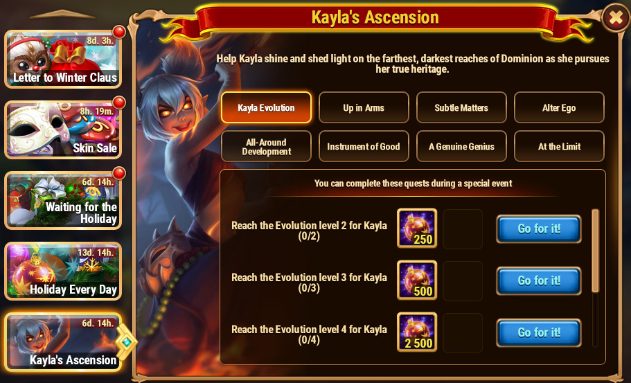 [Hero Wars Guide]Kayla's Ascension Quest 1