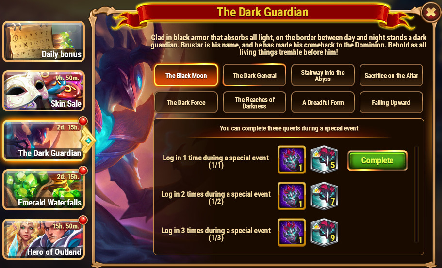 [Hero Wars Guide]The Dark Guardian Quests_1
