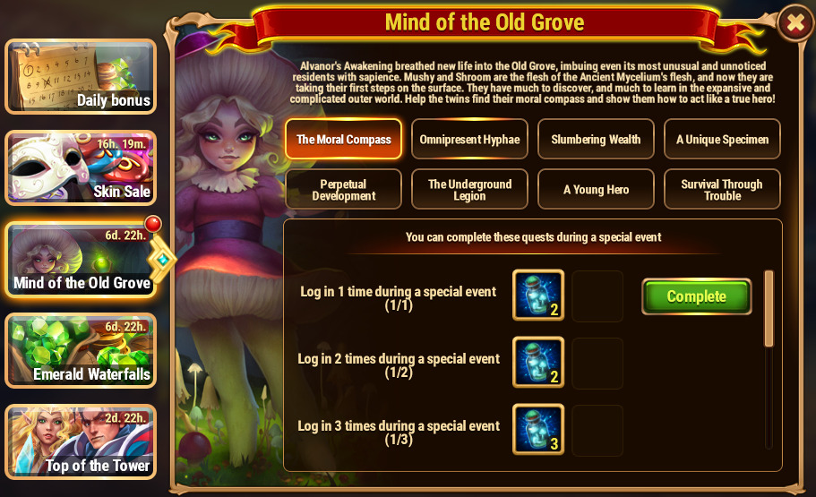 [Hero Wars Guide]Mind of the Old Grove 1
