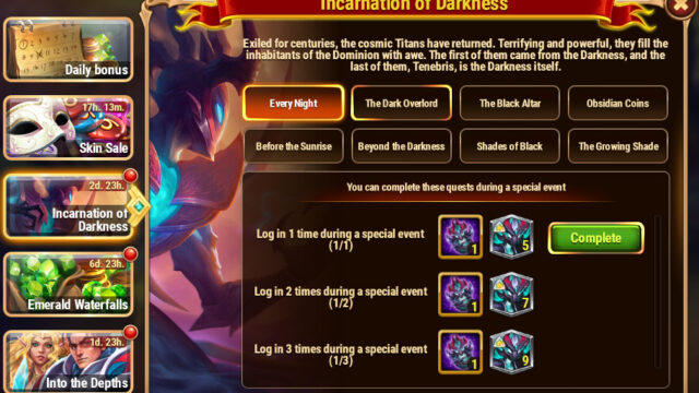 [Hero Wars Guide]Incarnation of Darkness Quests_1