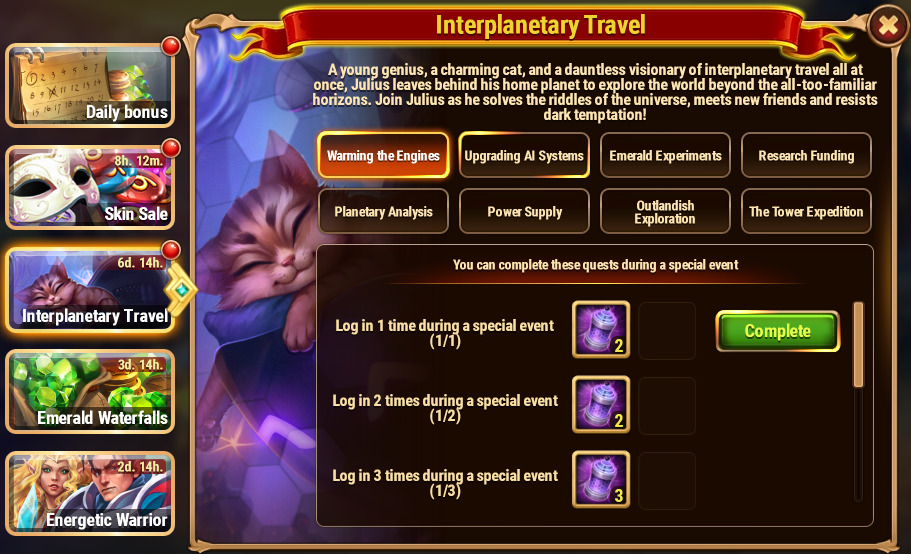 [Hero Wars Guide]Interplanetary Travel Quest1