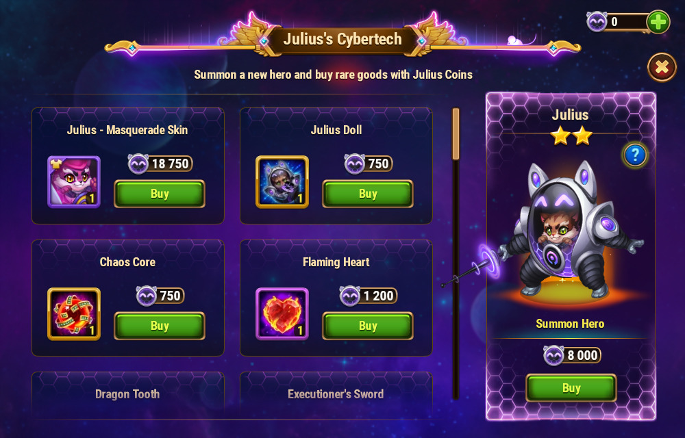 [Hero Wars Guide]Julius's Cybertech