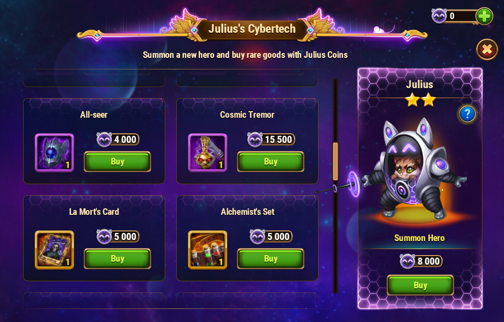 [Hero Wars Guide]Julius’s Cybertech｜Insights with HeroWars Login