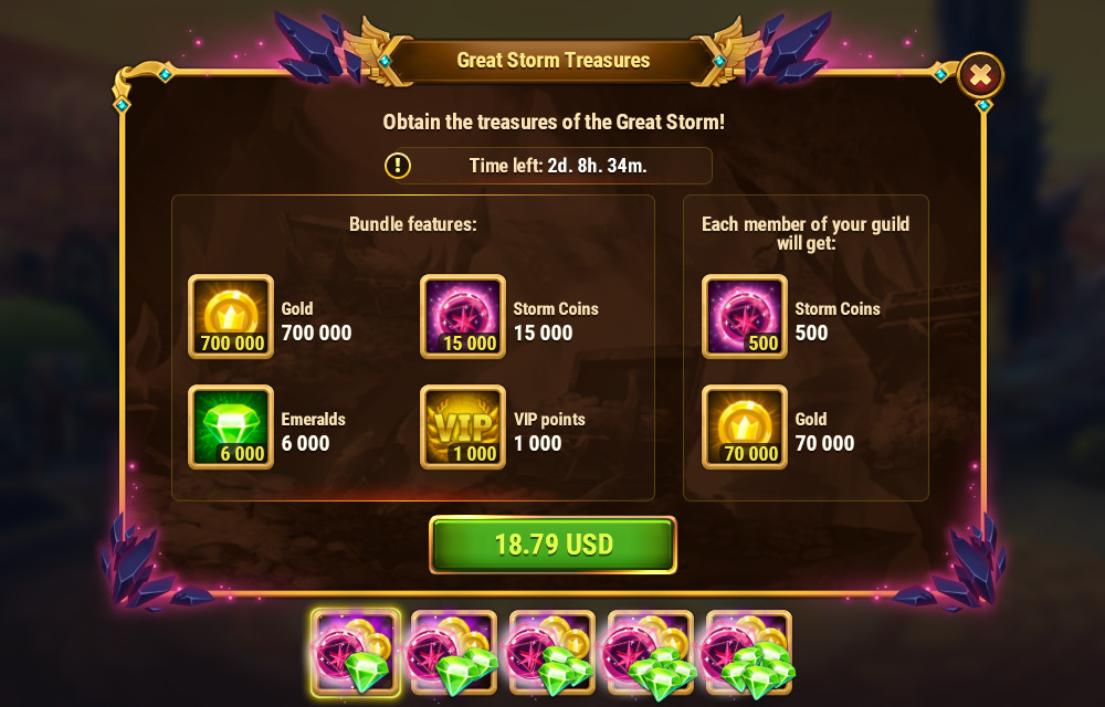 [Hero Wars Guide]Great Storm Treasures