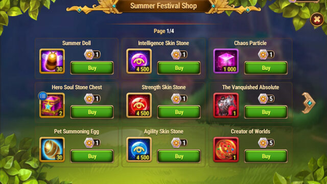 [Hero Wars Guide]Summer Festival Shop