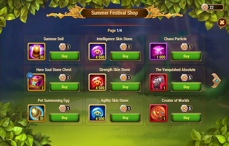 [Hero Wars Guide]Summer Festival Shop