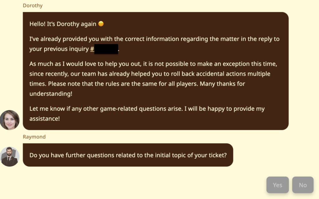 [Hero Wars] Improvement Request for Support Request Limits