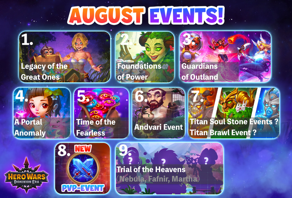 [Hero Wars] August Events