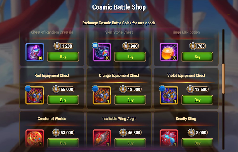 [Hero Wars Guide] Cosmic Battle Shop_2