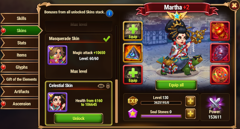 [Hero Wars Guide] Martha Celestial skin