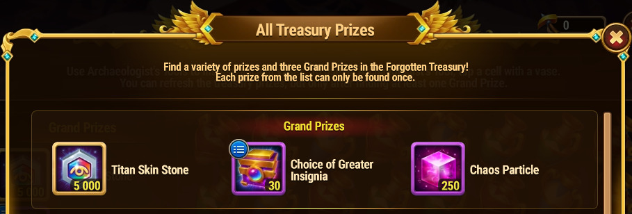 [Hero Wars Guide] The Forgotten Treasury 2023 Grand Prize