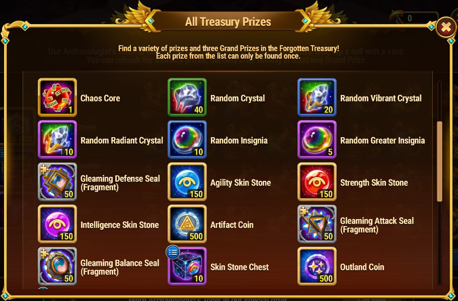 [Hero Wars Guide] The Forgotten Treasury 2023 Prize 1