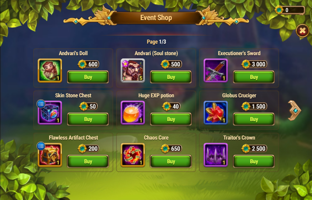 [Hero Wars Guide] Wrath of the Earth Event Shop_1