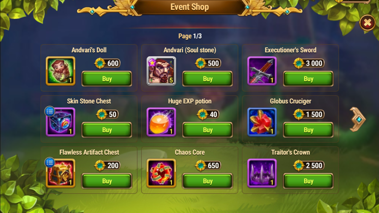 [Hero Wars Guide] Wrath of the Earth Event Shop_1