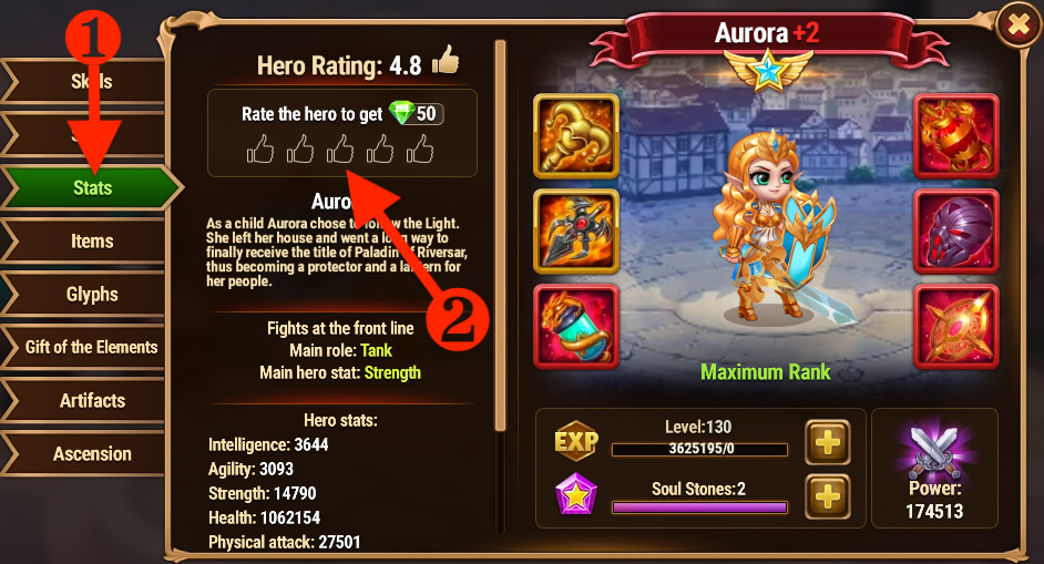 [Hero Wars Guie] Hero Rating Aurora