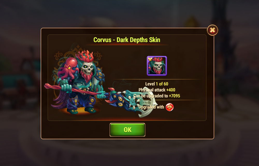 [Hero Wars Guide] Corvus Dark Depths Skin