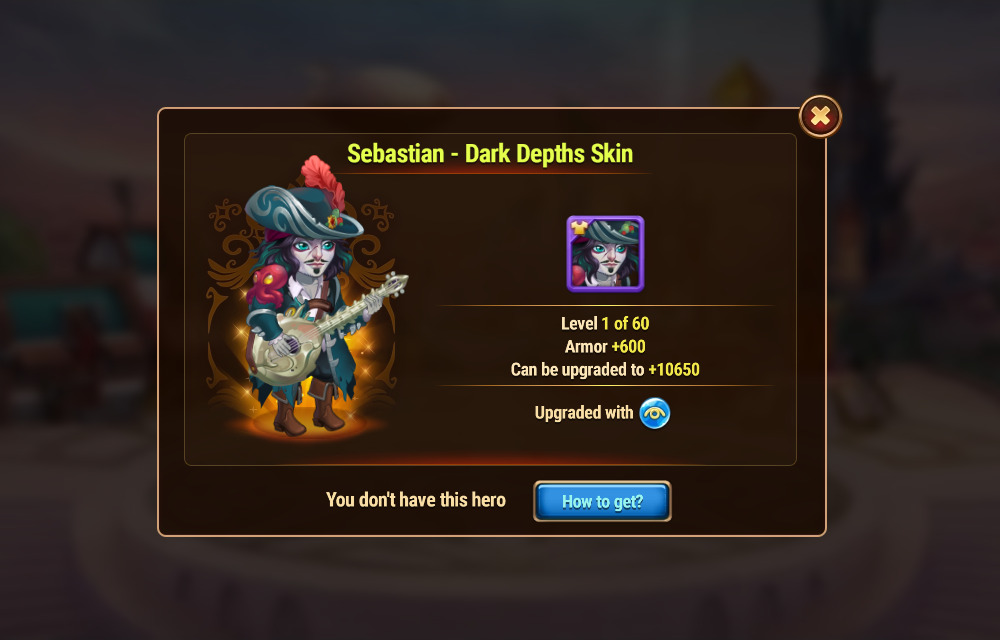 [Hero Wars Guide] Sebastian Dark Depths Skin