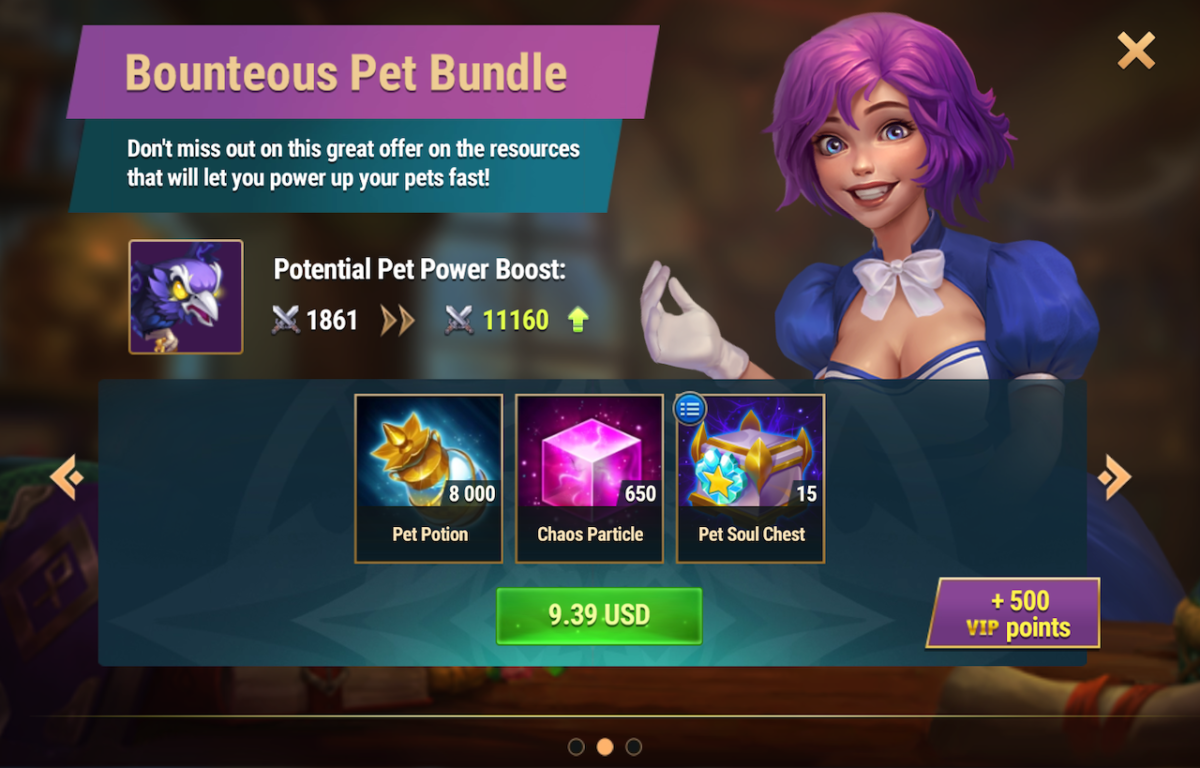 [Hero Wars Guide] The Offer of the day Bounteous Pet Bundle