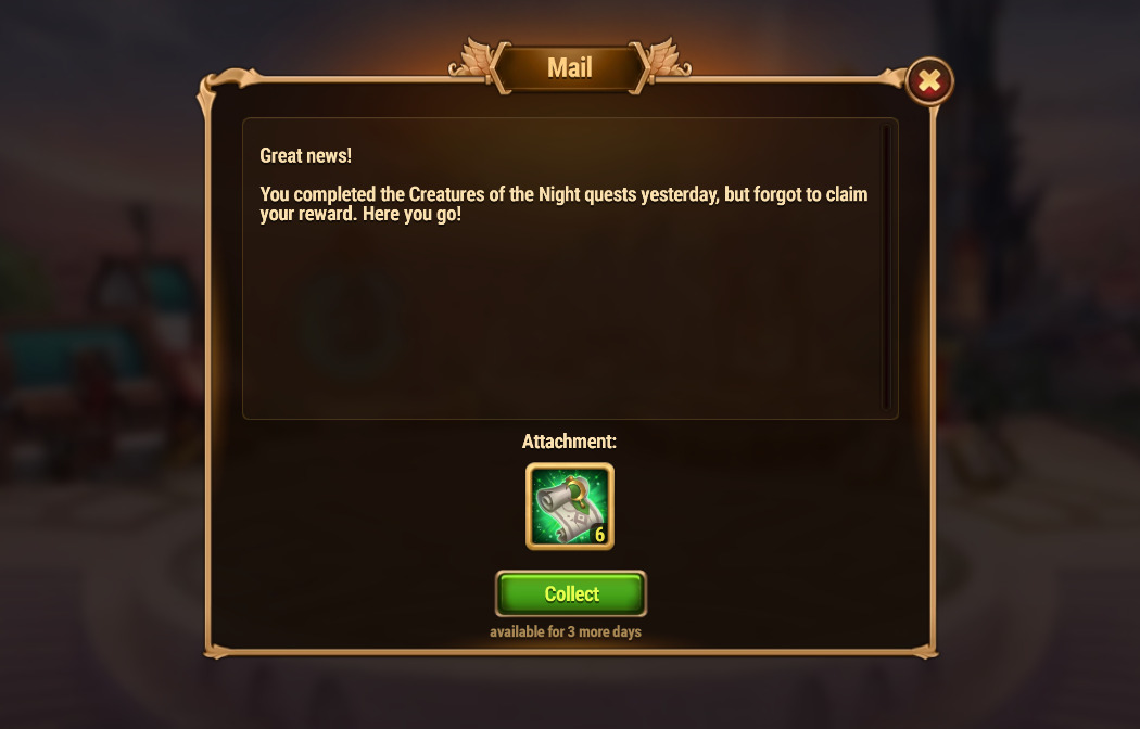 [Hero Wars Guide] Creatures of the Night Daily Quests Reword