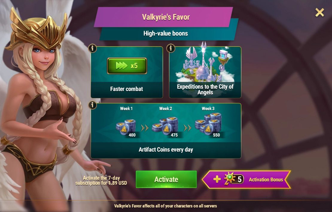 [Hero Wars Guide] Valkyries Favor Renew