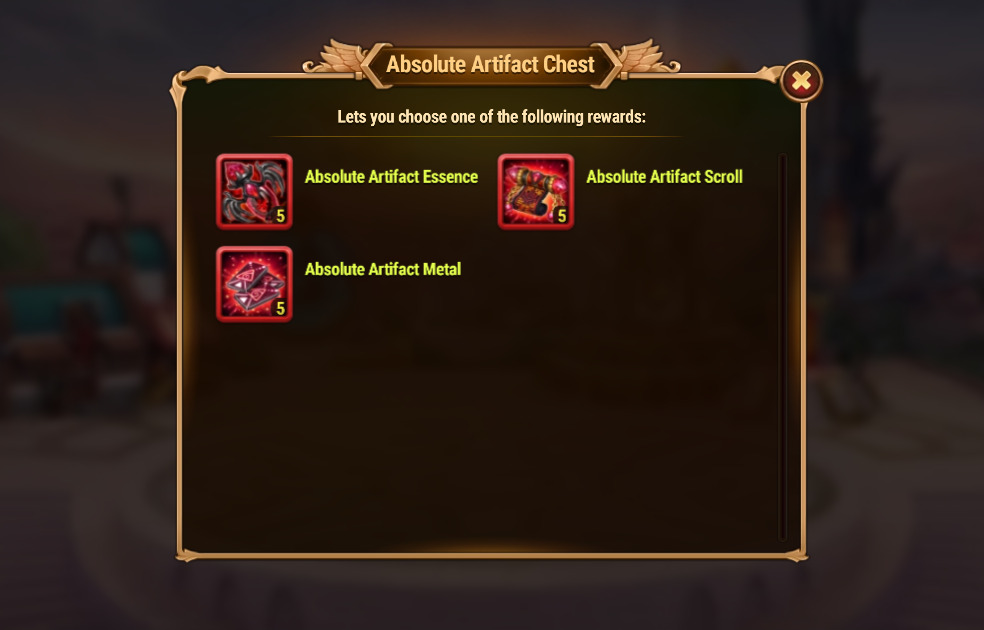 [Hero Wars Guide] Absolute Artifact chest