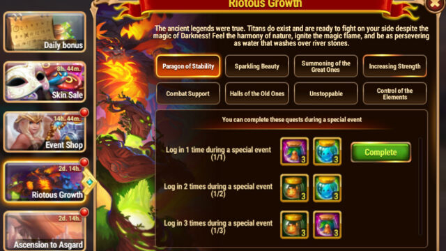 [Hero Wars Guide] Riotous Growth quest 1