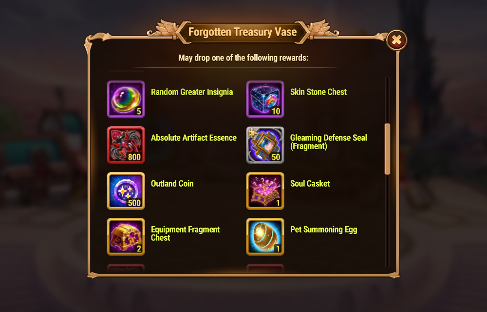 [Hero Wars Guide]Forgotten Treasury Vase