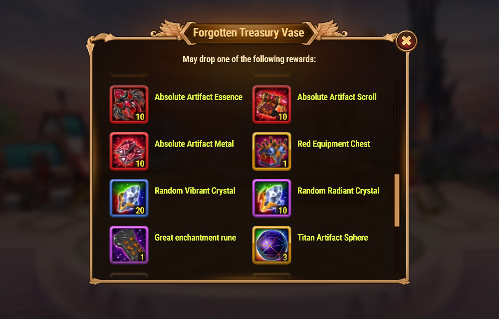 [Hero Wars Guide]Forgotten Treasury Vase