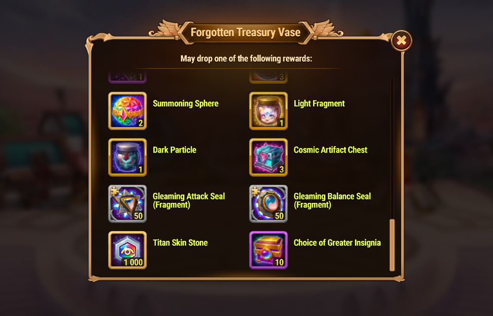 [Hero Wars Guide]Forgotten Treasury Vase