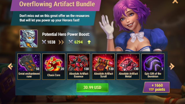 [Hero Wars Guide] The Offer of the day Artifact Bundle_3